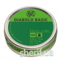 Lead bullets Dynamit Nobel RWS Diabolo Basic 4.5 mm 0.45g 500 pcs