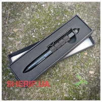 Тактическая ручка-куботан с титановым наконечником Black-6