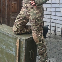 Multicam Tactical Pants with Knee Pads HAN-WILD