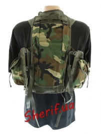 Жилет MIL-TEC разгрузочный (9 карм.) Woodland-3