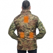 Жилет на флисе с электроподогревом, мультикам (V-TM)