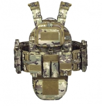 Жилет Plate Carrier Multicam YAKEDA №2 с напашником и чехлом для гидратора