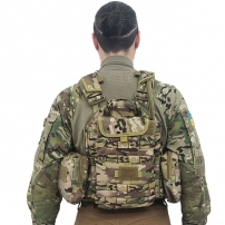 Жилет Plate Carrier Multicam YAKEDA №2 с напашником и чехлом для гидратора