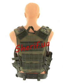 Жилет разгрузочный USMC COMBAT Flecktarn-3