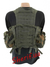 Жилет тактич. модульная система (8 карм.) Flecktarn-3