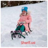 Санки Балу (зеленый лак)-3