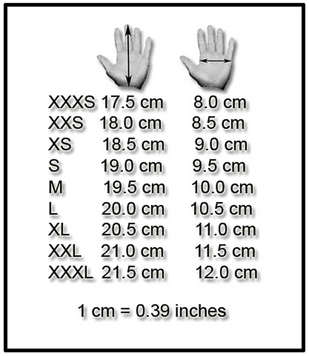 размер перчаток